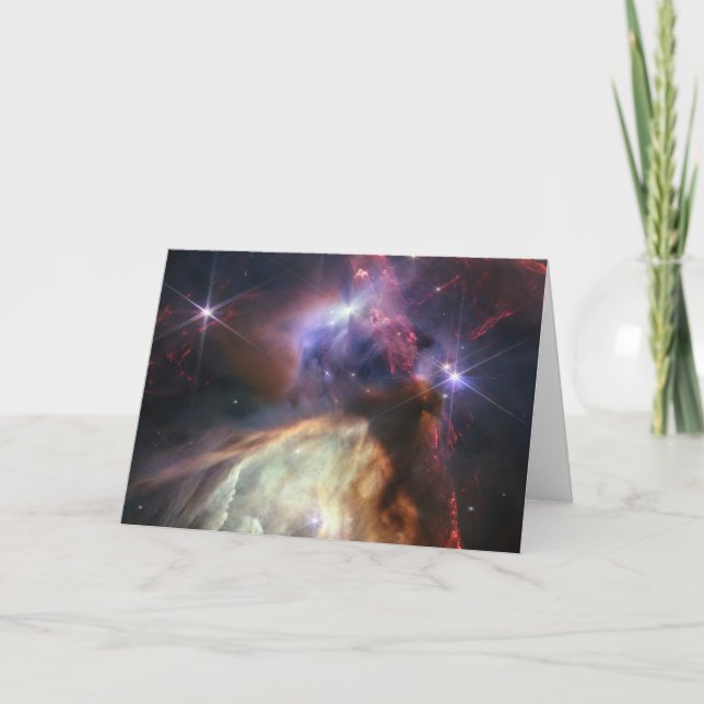 JWST Image of Rho Ophiuchi Stars Card (Front)