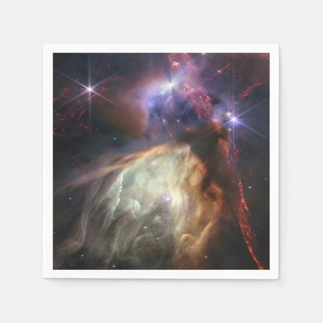 JWST Image of Rho Ophiuchi Stars Napkins (Front)