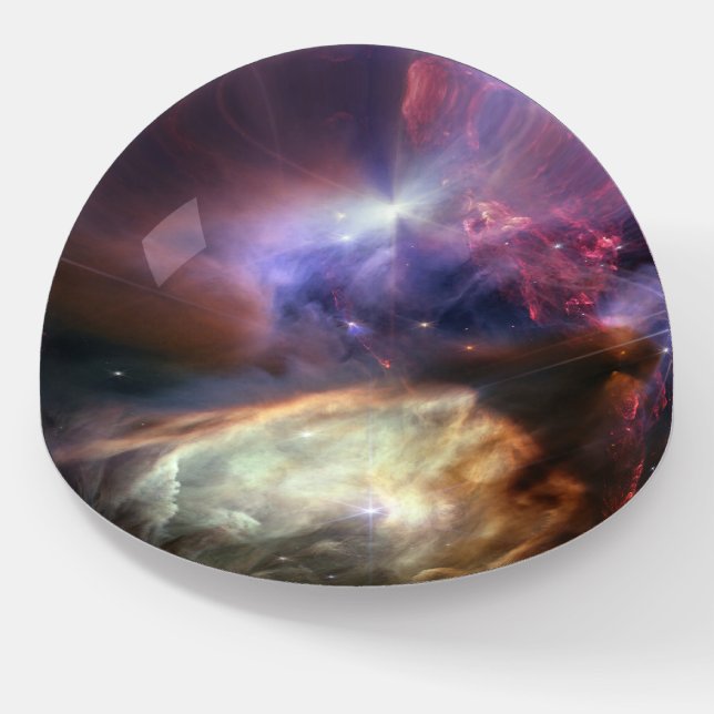 JWST Image of Rho Ophiuchi Stars Paperweight (Angled)