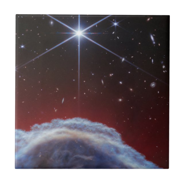 JWST Image of the Horsehead Nebula Ceramic Tile (Front)