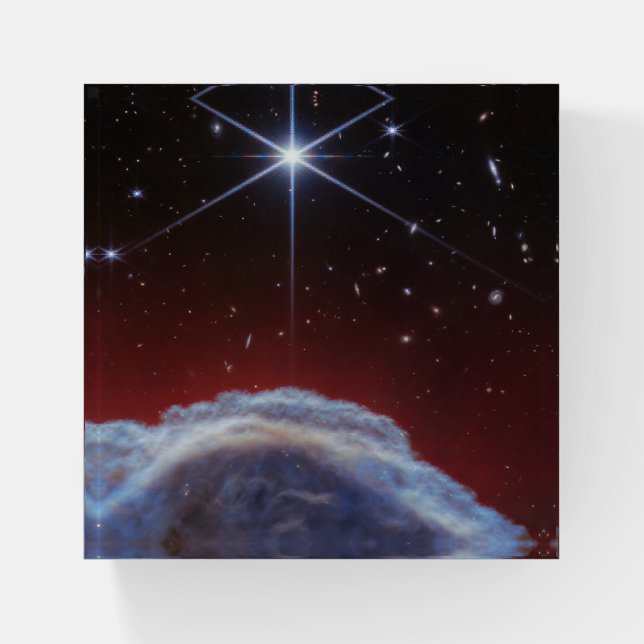 JWST Image of the Horsehead Nebula Paperweight (Front)