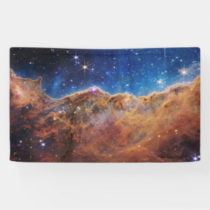 JWST James Webb Space Telescope Cosmic Cliffs Banner