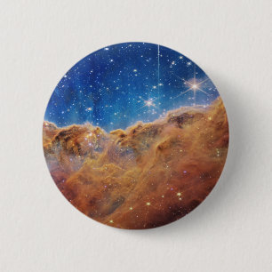 JWST James Webb Space Telescope Cosmic Cliffs Button