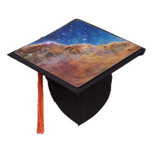 JWST James Webb Space Telescope Cosmic Cliffs Graduation Cap Topper