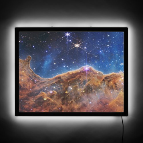 JWST James Webb Space Telescope Cosmic Cliffs LED Sign