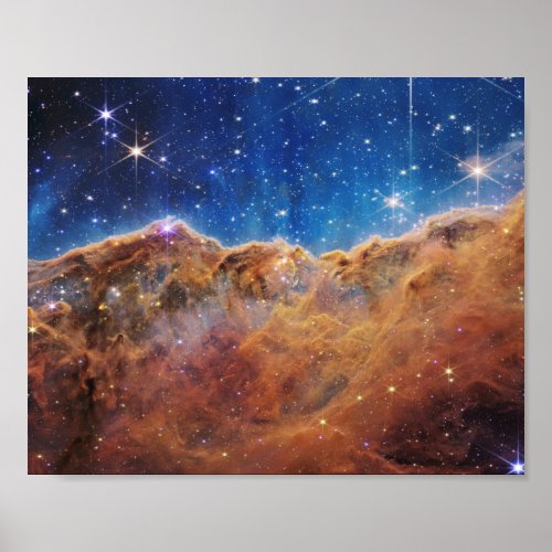 JWST James Webb Space Telescope Cosmic Cliffs Poster