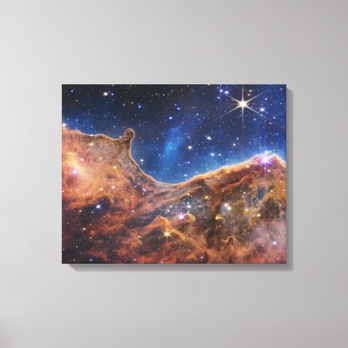 JWST James Webb Space Telescope Cosmic Cliffs Show Canvas Print