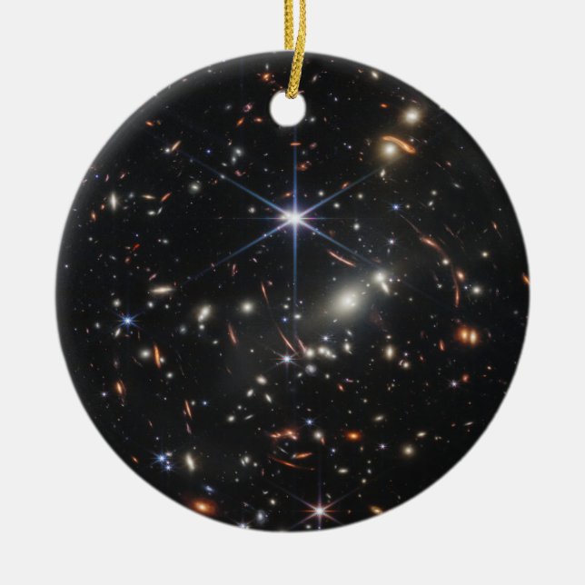 JWST James Webb Space Telescope First Images Ceramic Ornament (Front)