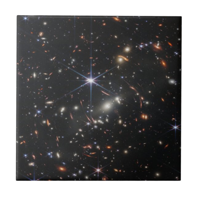 JWST James Webb Space Telescope First Images Ceramic Tile (Front)