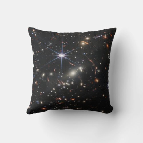 JWST James Webb Space Telescope First Images Throw Pillow