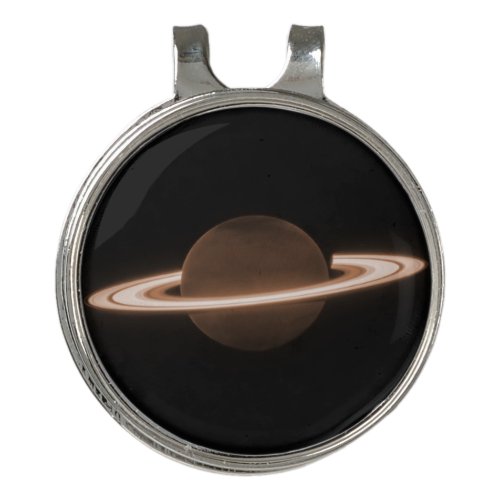JWST James Webb Space Telescope Saturn Infrared Golf Hat Clip