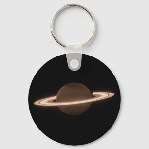 JWST James Webb Space Telescope Saturn Infrared Keychain