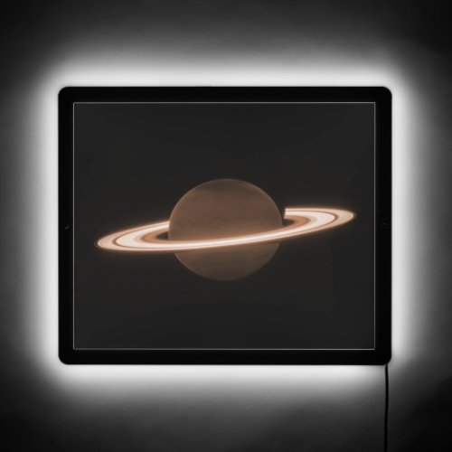 JWST James Webb Space Telescope Saturn Infrared LED Sign