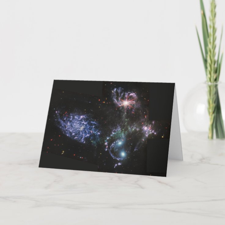 JWST James b Space Telescope Stephan’s Quintet Card Zazzle
