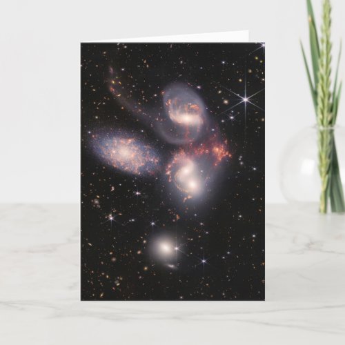 JWST James Webb Space Telescope Stephanâs Quintet Card