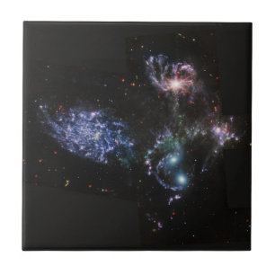 JWST James Webb Space Telescope Stephan’s Quintet Ceramic Tile