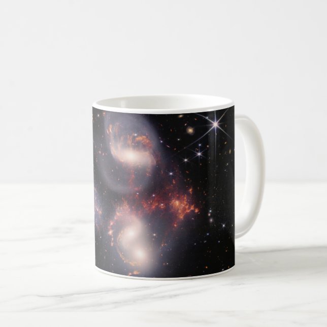 JWST James Webb Space Telescope Stephan’s Quintet Coffee Mug (Front Right)