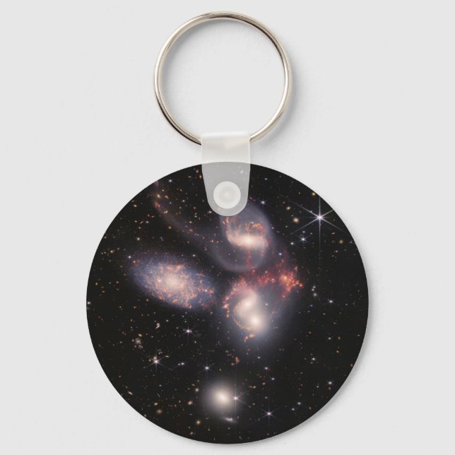 JWST James Webb Space Telescope Stephan’s Quintet Keychain (Front)