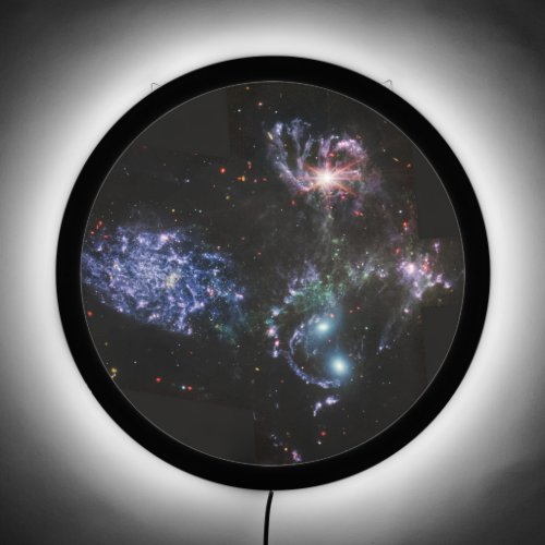 JWST James Webb Space Telescope Stephans Quintet LED Sign