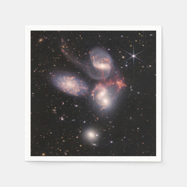 JWST James Webb Space Telescope Stephan’s Quintet Napkins (Front)