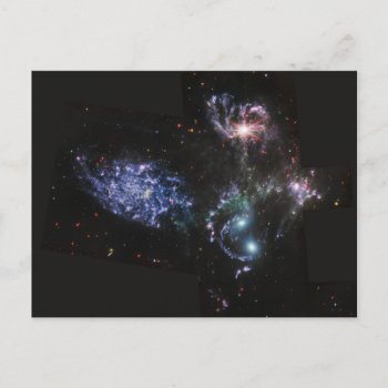 Jwst James Webb Space Telescope Stephan’s Quintet Postcard by GigaPacket at Zazzle