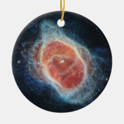 JWST James Webb Telescope Southern Ring Nebula Ceramic Ornament