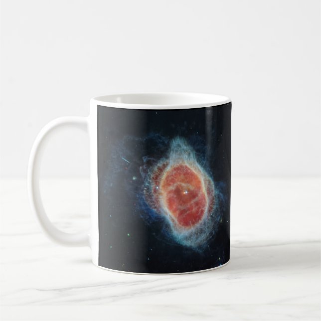JWST James Webb Telescope Southern Ring Nebula Coffee Mug (Left)