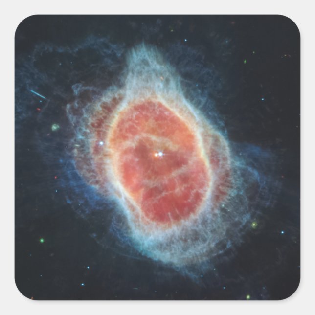 JWST James Webb Telescope Southern Ring Nebula Square Sticker (Front)