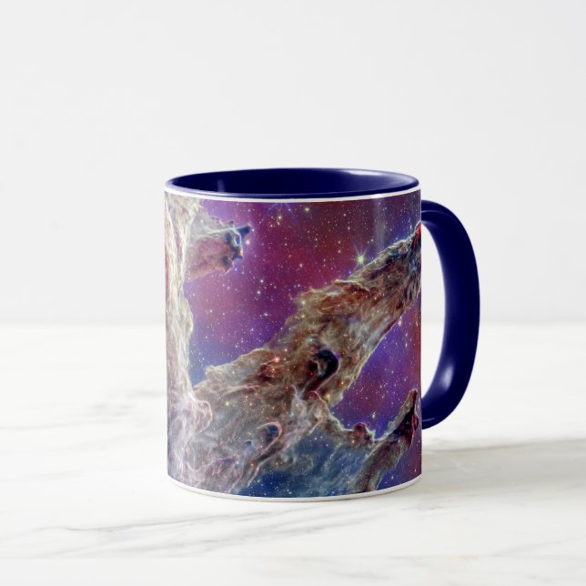 JWST Pillars of Creation NIRCam and MIRI Composite Mug (Front Right)