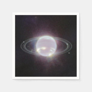 JWST Rings of Planet Neptune Napkins