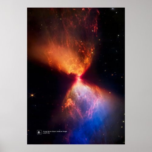 JWST Young Stellar Object Fiery Hourglass L1527 Poster