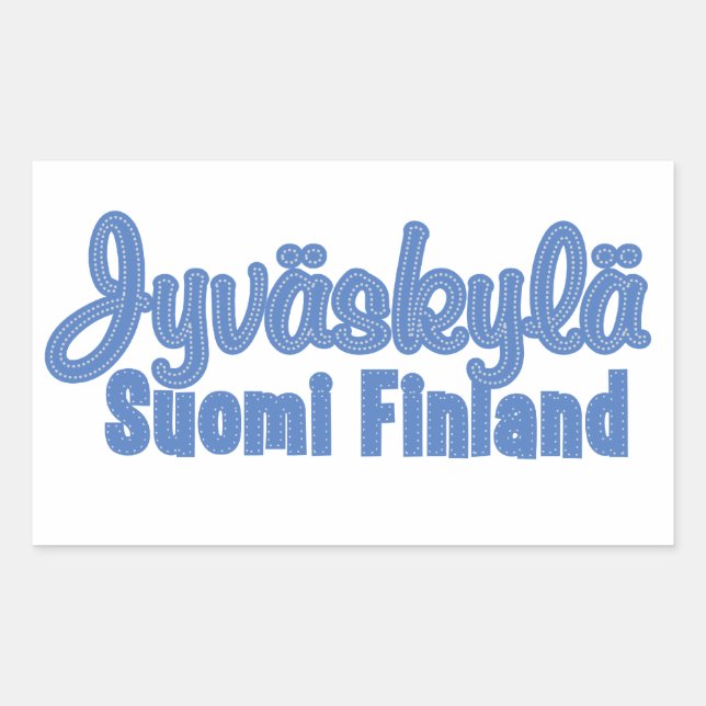JYVÄSKYLÄ Finland custom stickers (Front)