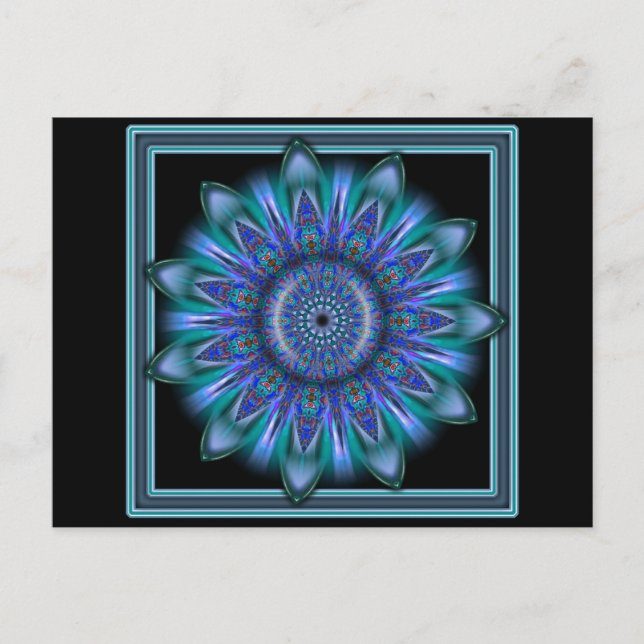 K111 Blue Burst Postcard (Front)