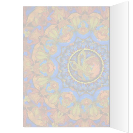 K185 Autumn on Blue Abstract (Inside (Left))