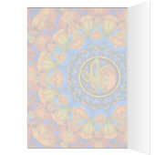 K185 Autumn on Blue Abstract Cards (Inside (Left))
