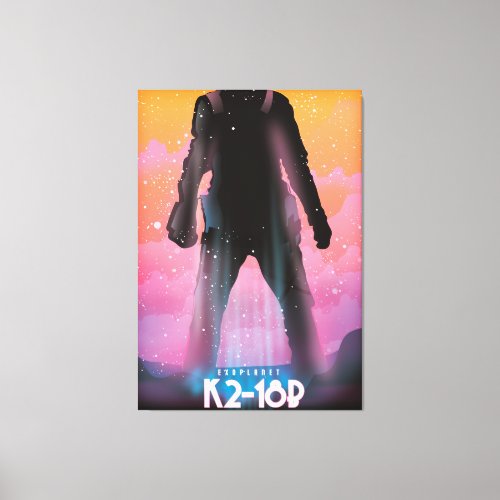 K2_18b exoplanet space art canvas print