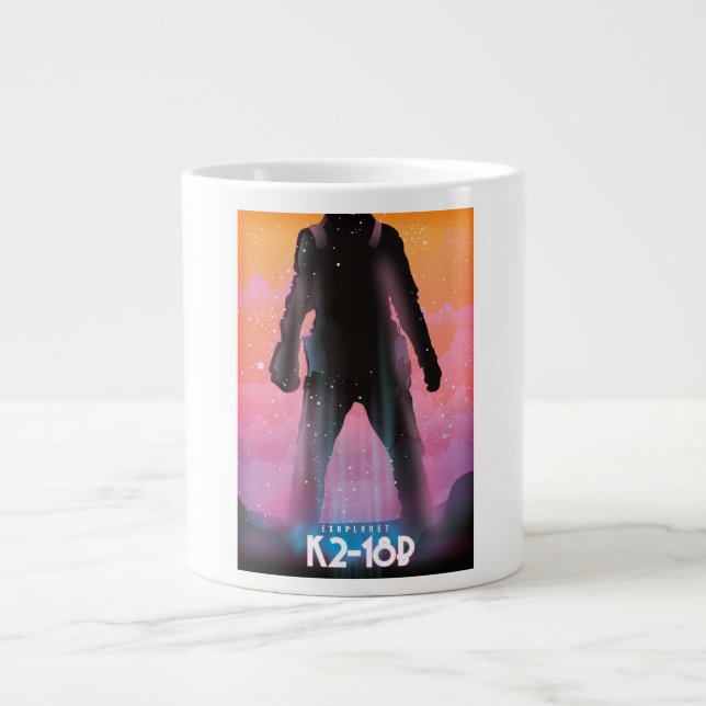 K2-18b exoplanet space art giant coffee mug (Front)