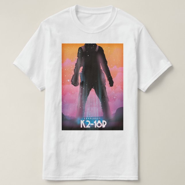 K2-18b exoplanet space art T-Shirt (Design Front)
