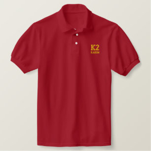 K2, KARIM EMBROIDERED POLO SHIRT