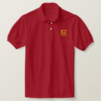 K2, KARIM EMBROIDERED POLO SHIRT