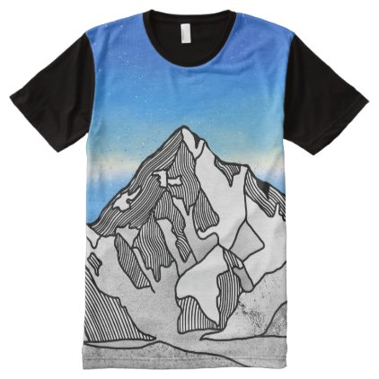 K2 Mount Godwin-Austen Chhogori All-Over-Print T-Shirt