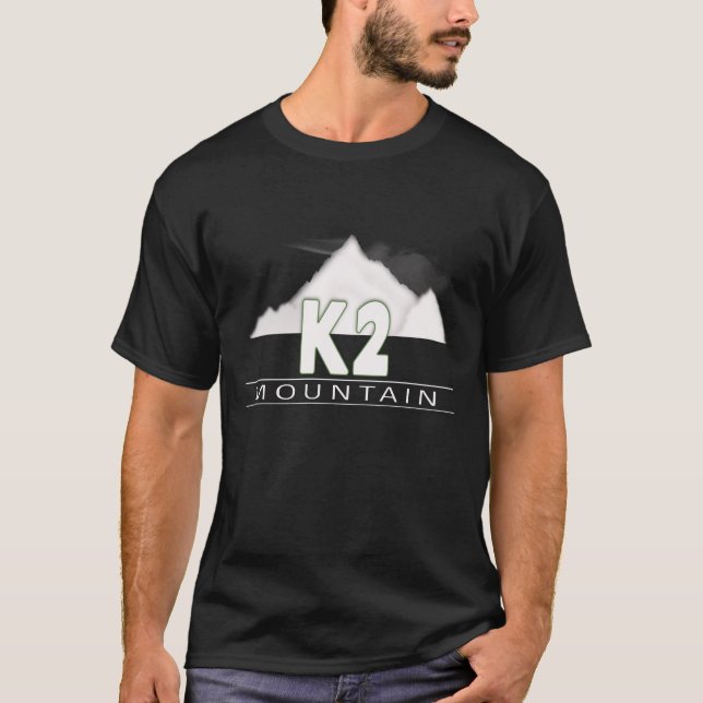 K2 Mountain Black T Shirt (Front)