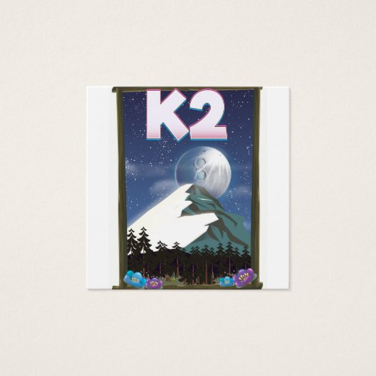 K2 Mountain travel poster (Front)