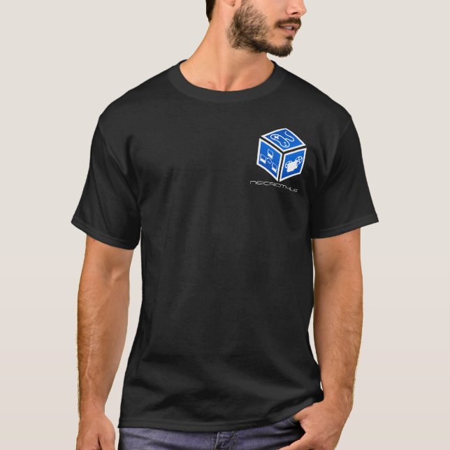 K5K Blue Cube with YOUR NAME on the front T-Shirt (Front)