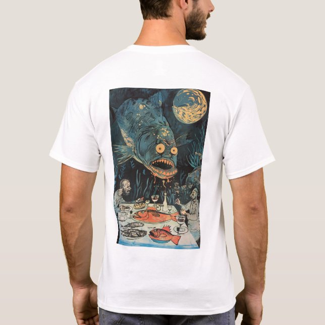 K84 Gluttony Illustration by Tove Jansson T-Shirt (Back)