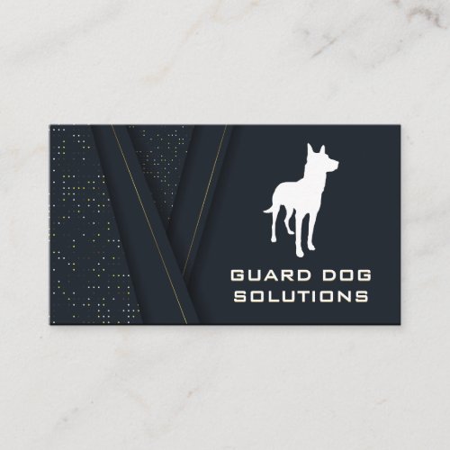 K9  Animal Training  Wave Abstract Background Bu Business Card