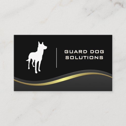 K9  Animal Training  Wave Abstract Background Business Card