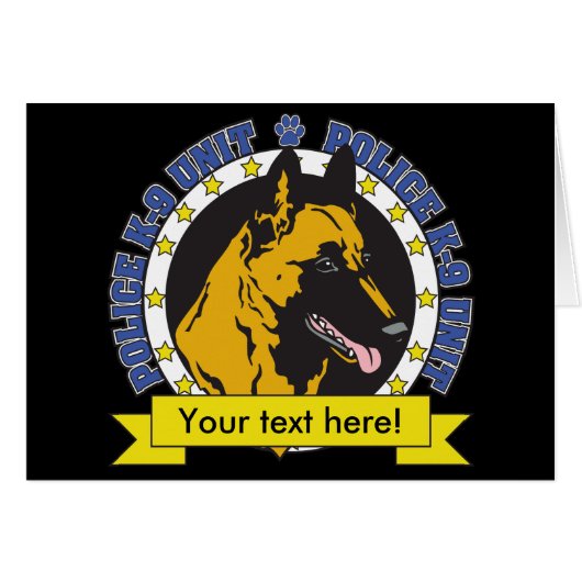 K9 Belgian Malinois Cards (Front Horizontal)