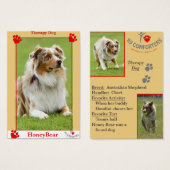 K9 comforters therapy dog (Front & Back)