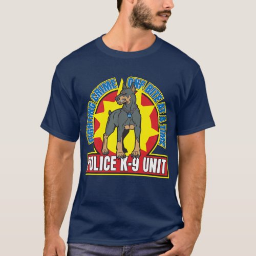 K9 Doberman Bite T_Shirt